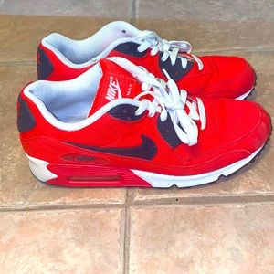 Red/Navy Nike Air Max 90 size 10.5
